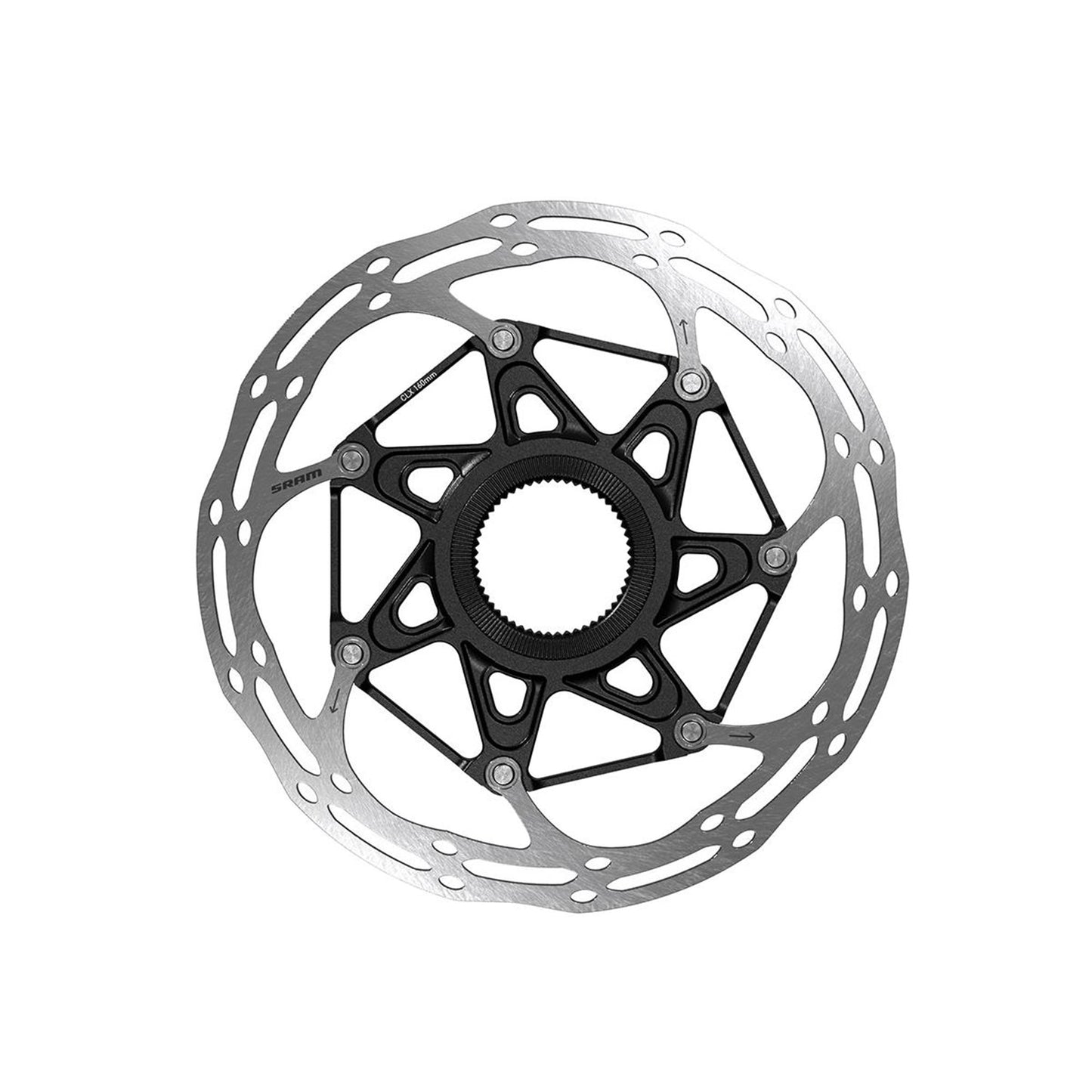 SRAM ROTOR CENTERLINE 2 PIECE CENTERLOCK BLACK ROUNDED 160mm