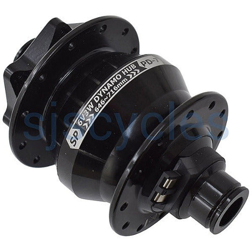 SP PD-7 Power Dynamo Hub 12 x 100m, 6 bolt, Black