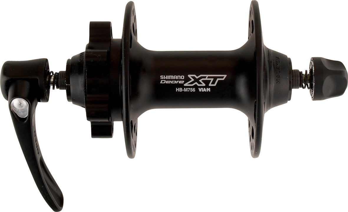 XT Front Hub 100mm, QR, 6 Bolt Black