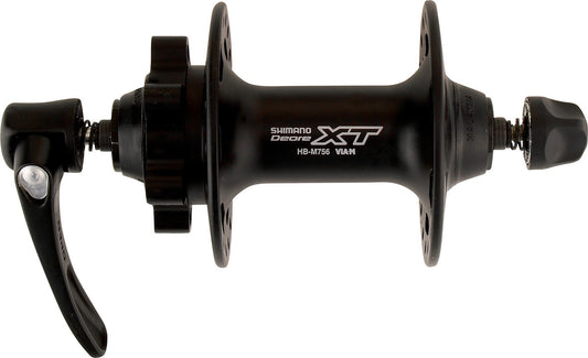 XT Front Hub 100mm, QR, 6 Bolt Black